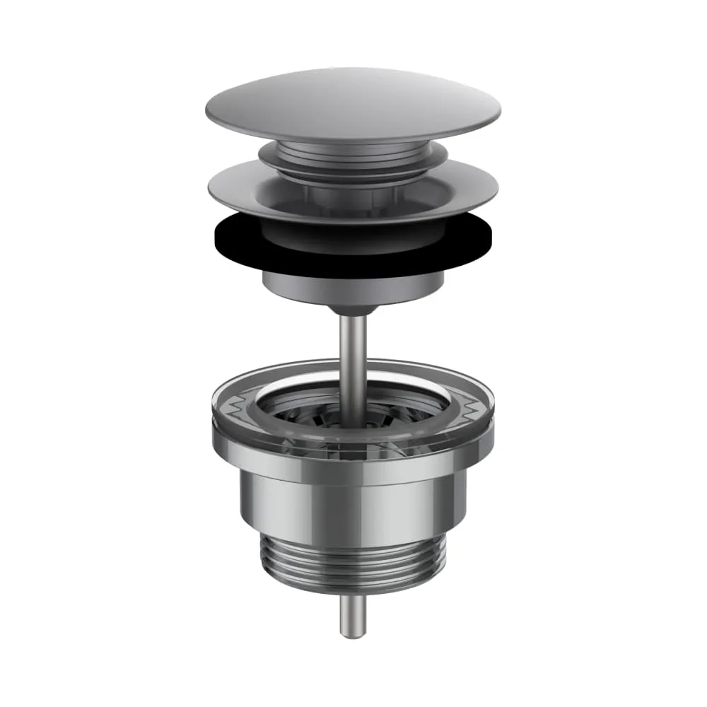 LAUFEN Umyvadlová výpusť, click-clack, PVD inox kartáčovaná ocel #H3709890901041