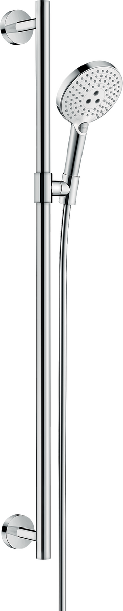 HANSGROHE Sprchový set Raindance Select S 120 3jet EcoSmart se sprchovou tyčí 90 cm #26323400 - Bílá/chromovaná