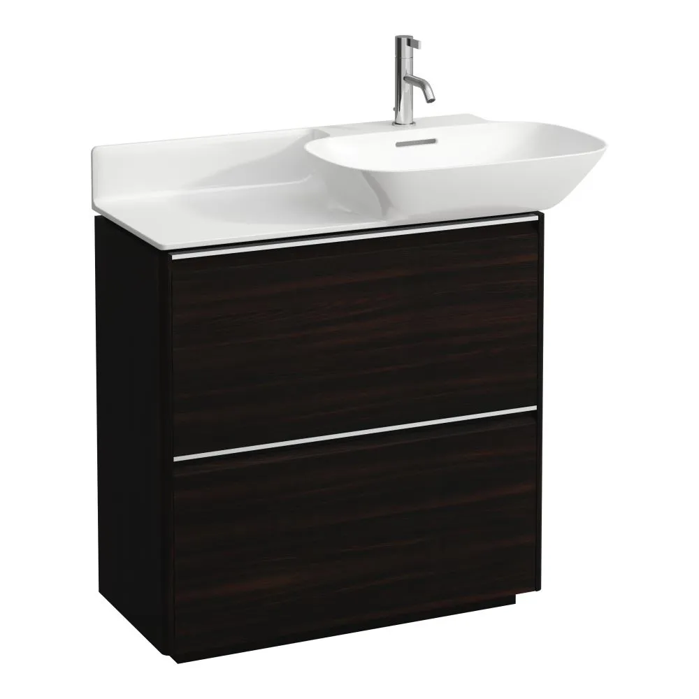 LAUFEN BASE Skříňka pod umyvadlo, se 2 zásuvkami, pro umyvadla H813301, H813302 770 x 350 x 770 mm #H4030021102631 - 263 - Tmavěhnědý jilm