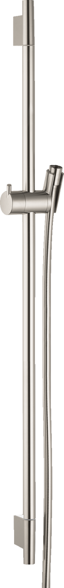 HANSGROHE Unica Sprchová tyč S Puro 90 cm se sprchovou hadicí Isiflex 160 cm #28631820 - kartáčovaný nikl