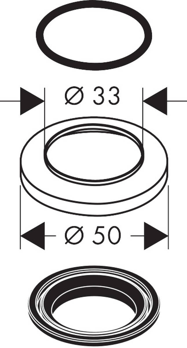 HANSGROHE vyrovnávací rozeta #32799000 - chrom