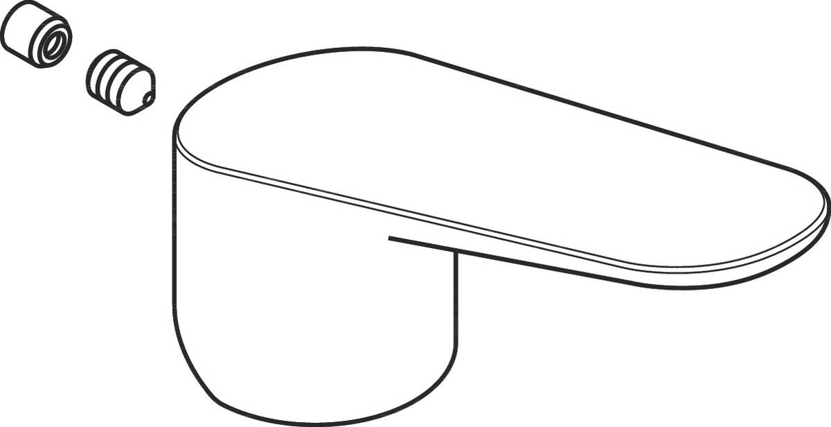 HANSGROHE Rukojeť #34093950 - kartáčovaná mosaz