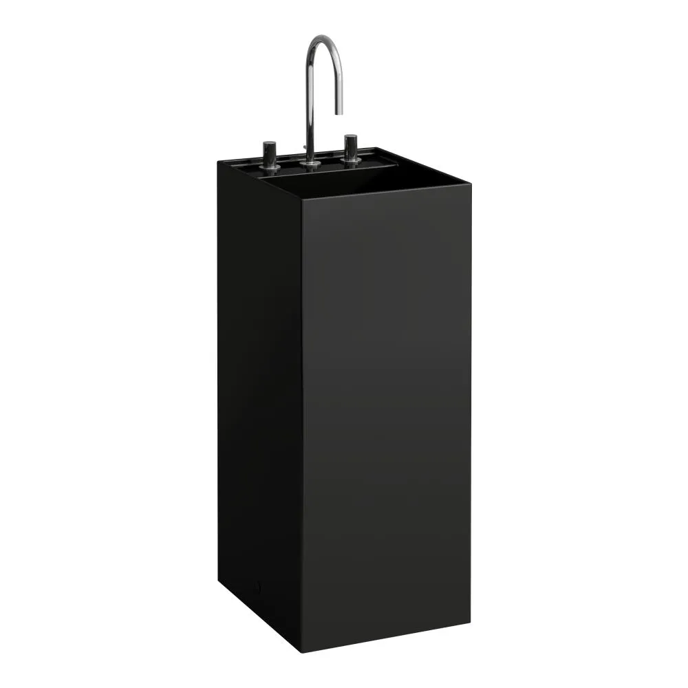 LAUFEN Kartell LAUFEN Volně stojící umyvadlo se skrytým odtokem 375 x 435 x 900 mm #H8113310201581 - 020 – lesklá černá