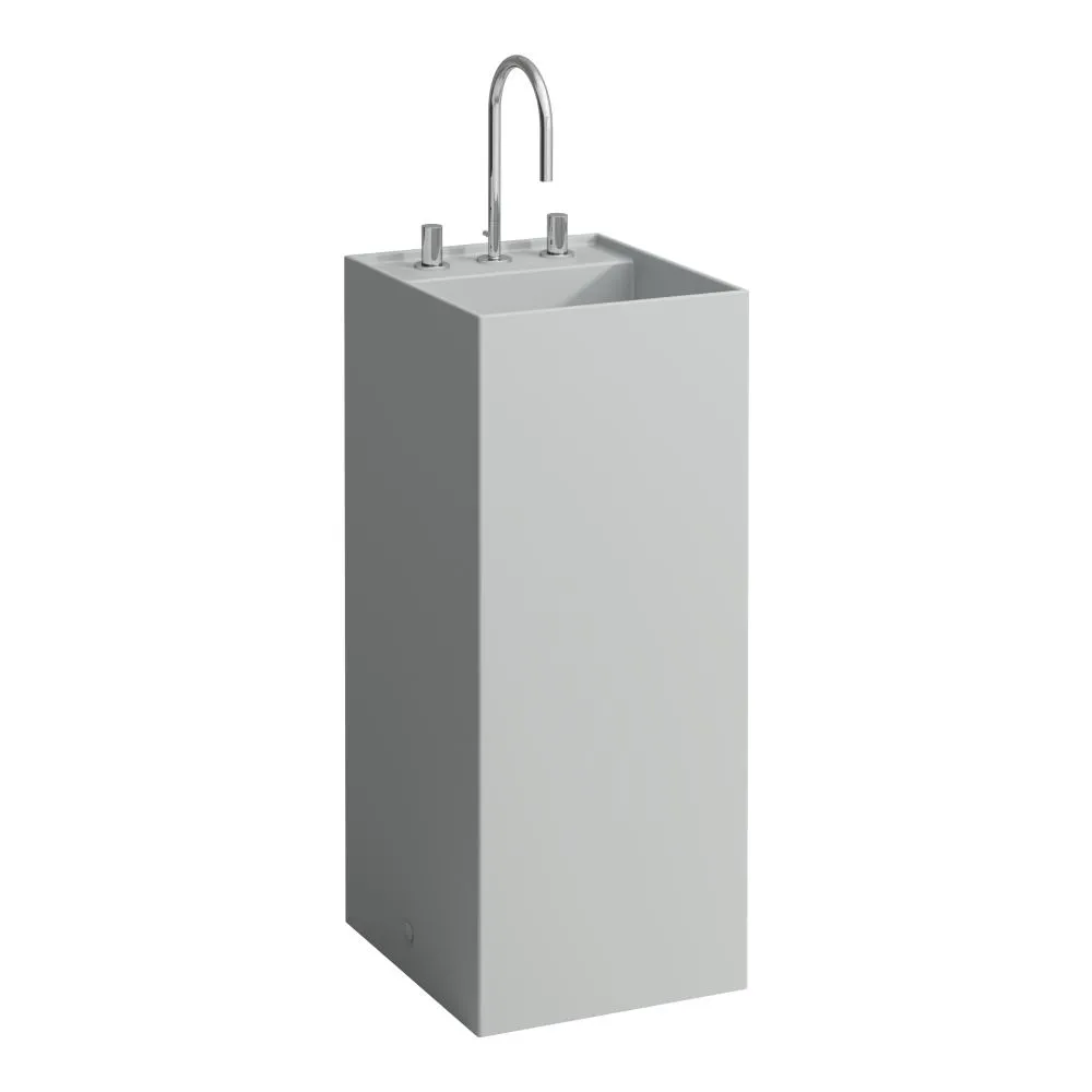 LAUFEN Kartell LAUFEN Volně stojící umyvadlo se skrytým odtokem 375 x 435 x 900 mm #H8113317591581 - 759 – matná šedá