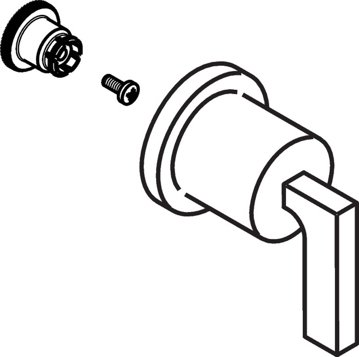 HANSGROHE Rukojeť #39993310 - kartáčovaná červená zlatá