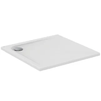IDEAL STANDARD ULTRA LIGHT - Čtvercová sprchová vanička 800x800x45 mm v lesklé bílé barvě, bez výsuvného odpadu - Odolná proti detergentům, světlu, certifikovaná NF #K517201 - Bílá (Alpine)