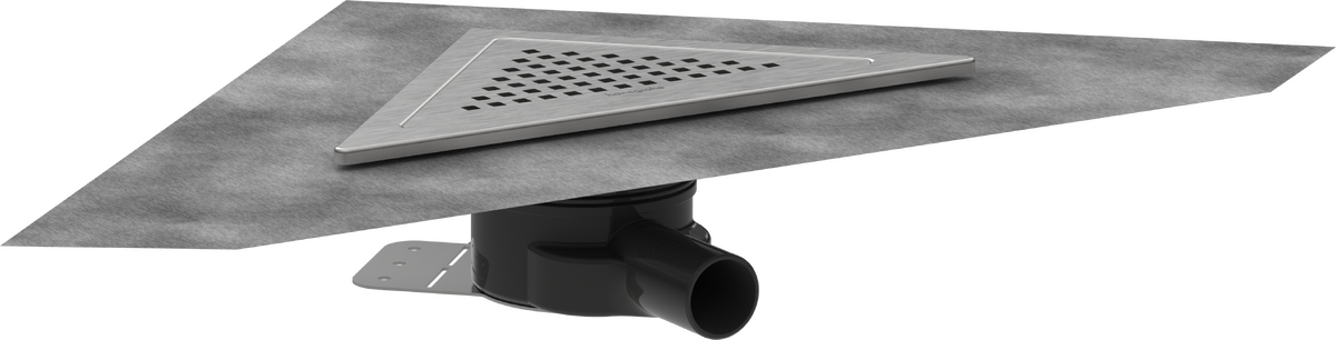 HANSGROHE RainDrain Corner kompletní sada bodového odtoku 240/240 #56252800 - kartáčovaná nerezová ocel