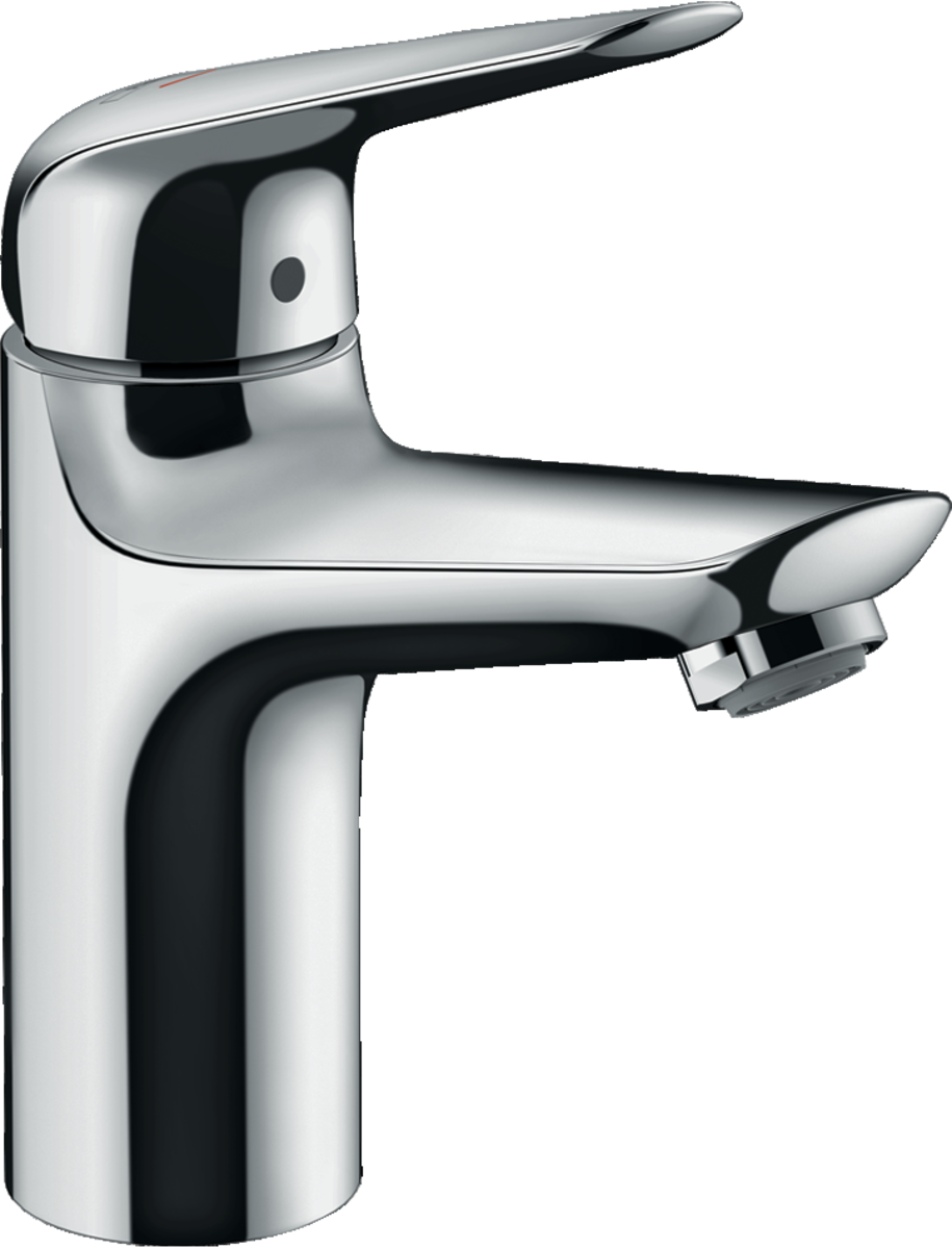 HANSGROHE Jednopáková umyvadlová baterie Novus 100 CoolStart s push-open výsuvným odpadem #71032000