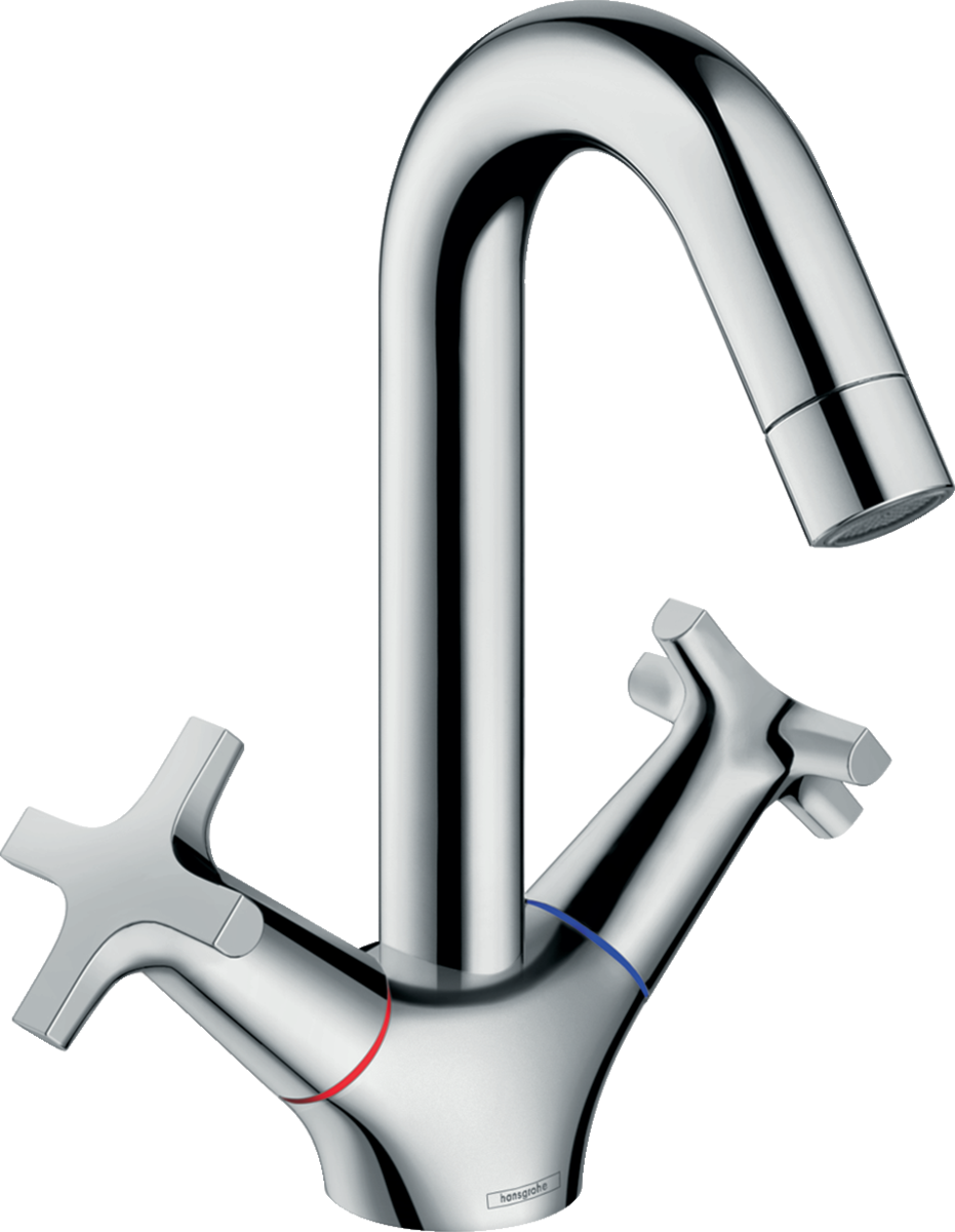 HANSGROHE Umyvadlová baterie Logis Classic se dvěma rukojeťmi 150 a výsuvným odpadem #71270000