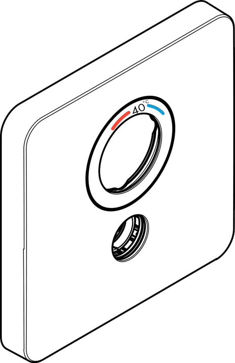 HANSGROHE Rozeta #92548300 - leštěné červené zlato