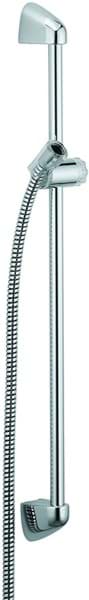 Obrázek KLUDI LOGO nástěnná tyč L=600mm s držákem a hadicí 6058205-00 chrom