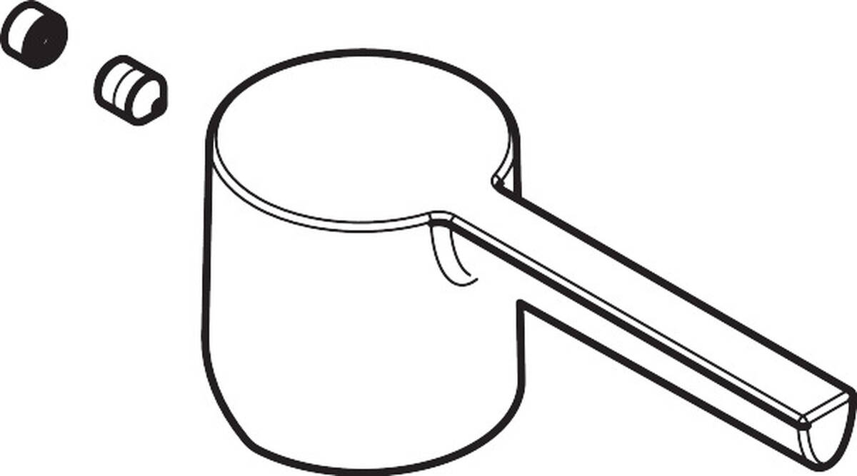 HANSGROHE Rukojeť #92385800 - nerezová ocel Optika