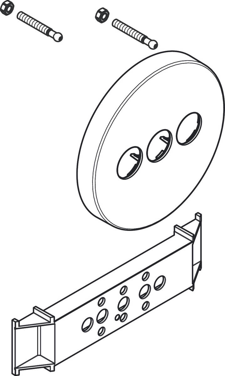 HANSGROHE Rozeta Ø 150 mm #92324000 - Chrom