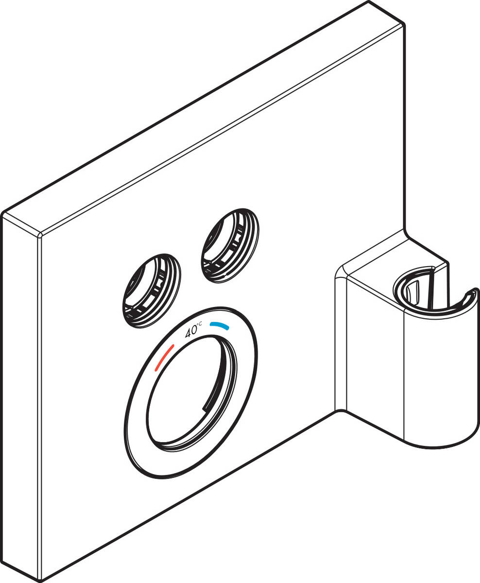 HANSGROHE Rozeta #92299990 - Leštěná zlatá optika