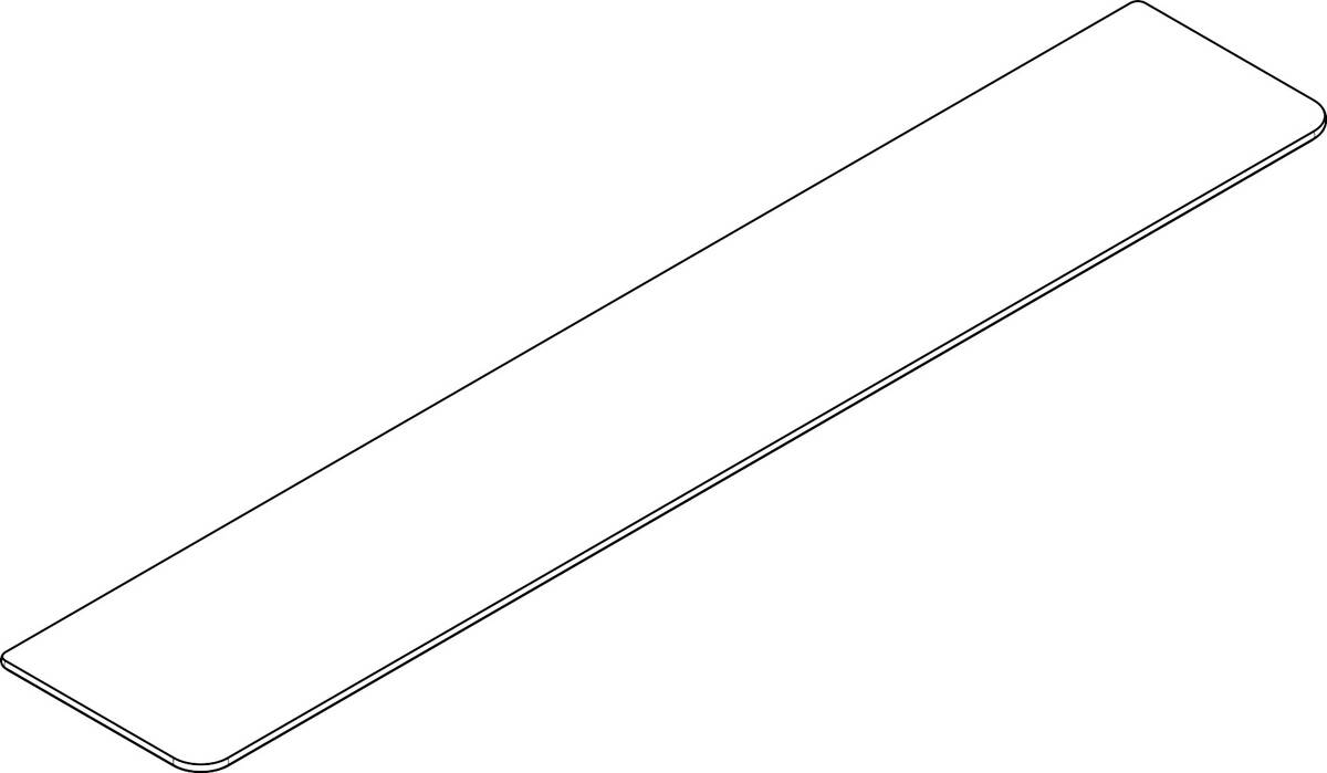 HANSGROHE Skleněná police #92725450 - bílá