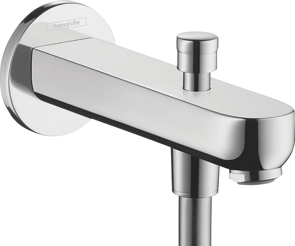 HANSGROHE Vanový výtok Metris S 15,2 cm s přepínačem #31417000