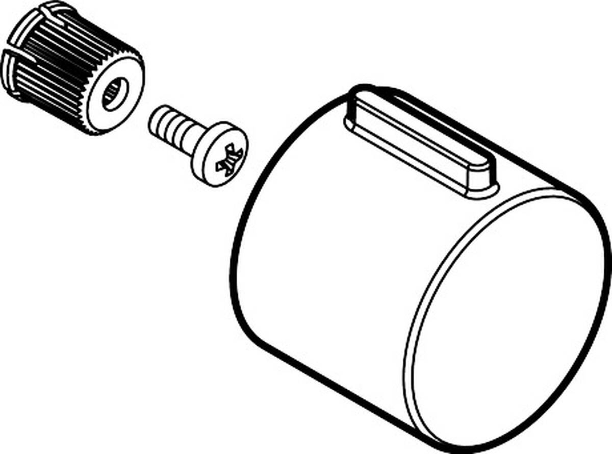 HANSGROHE Rukojeť #93125800 - nerezová ocel Optika