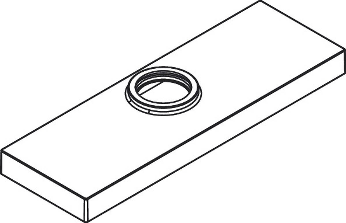 HANSGROHE Rozeta #93504300 - leštěné červené zlato