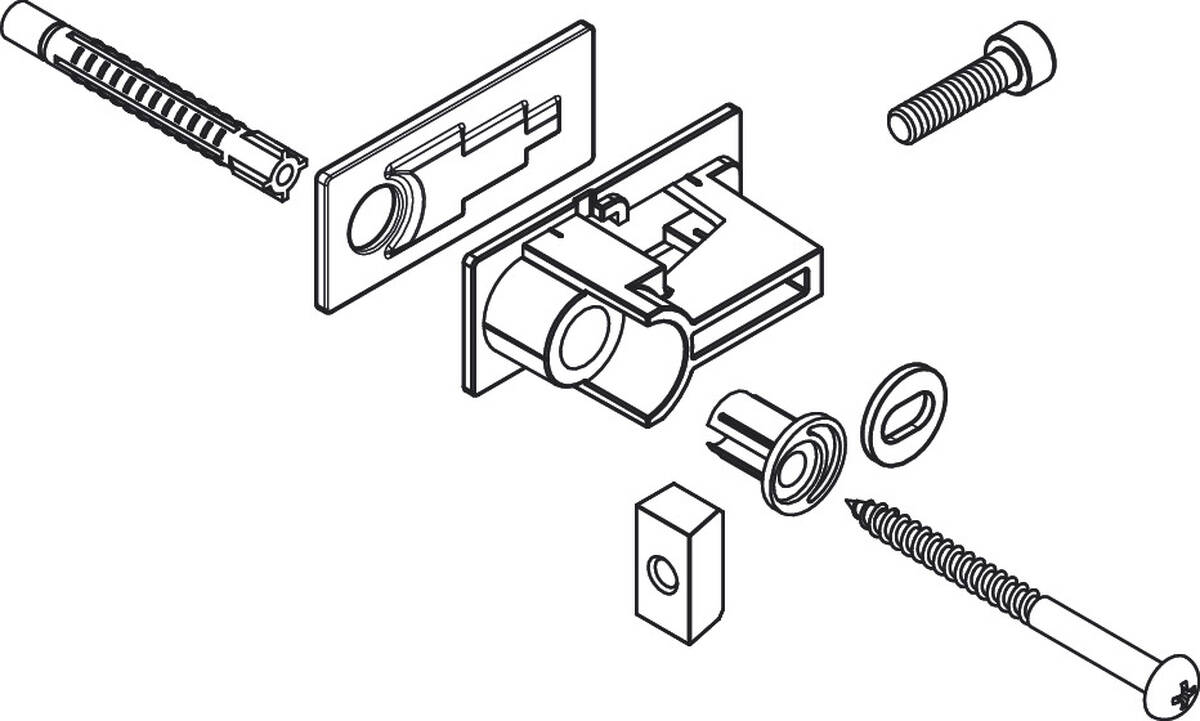 HANSGROHE držák úplný #93515000