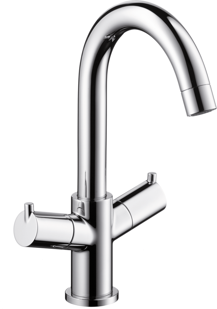 HANSGROHE Umyvadlová baterie Talis se dvěma rukojeťmi a výsuvným odpadem 200 #32030000
