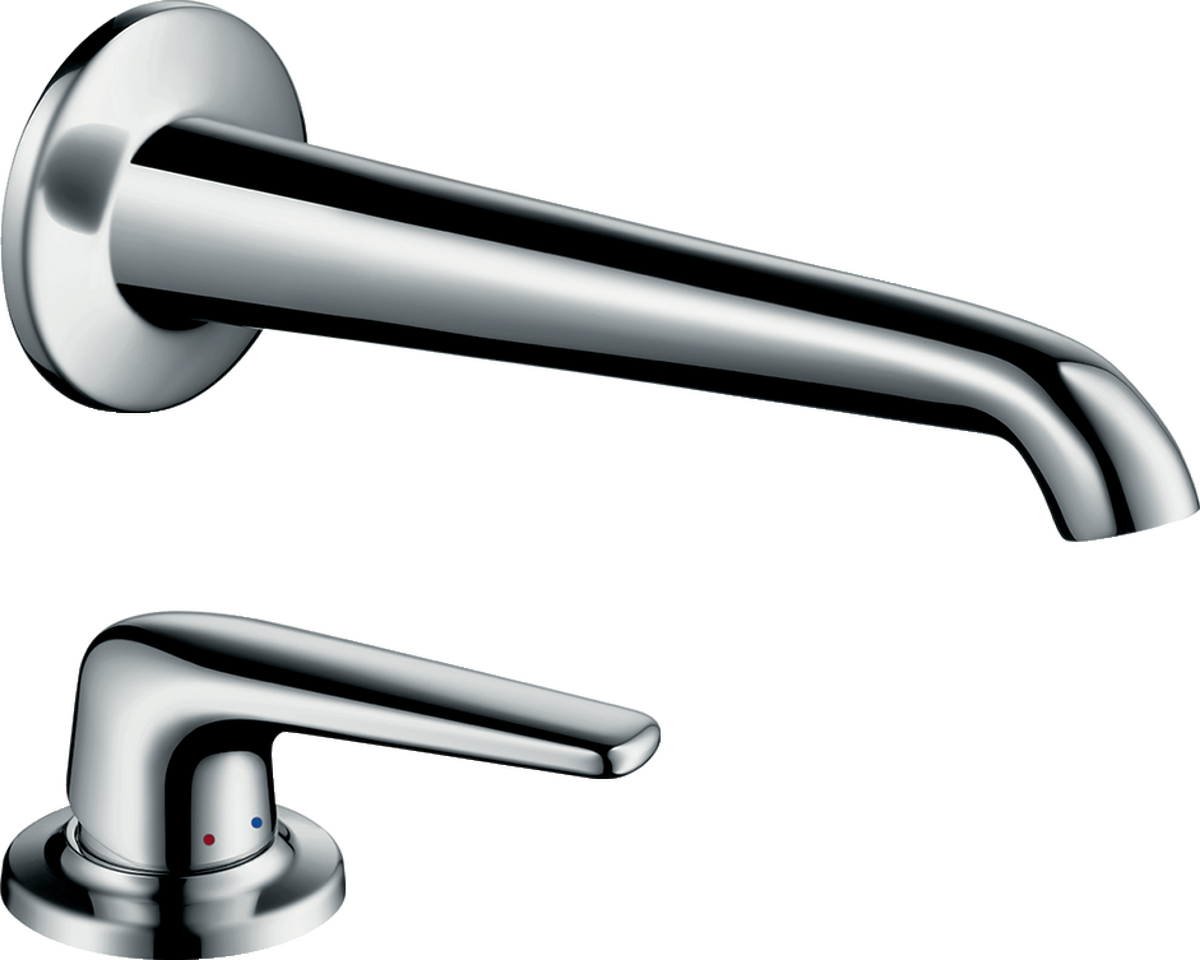 HANSGROHE Podomítková jednopáková umyvadlová baterie AXOR Bouroullec s výtokem na stěnu 200 mm a volně stojícím ramínkem #19137000