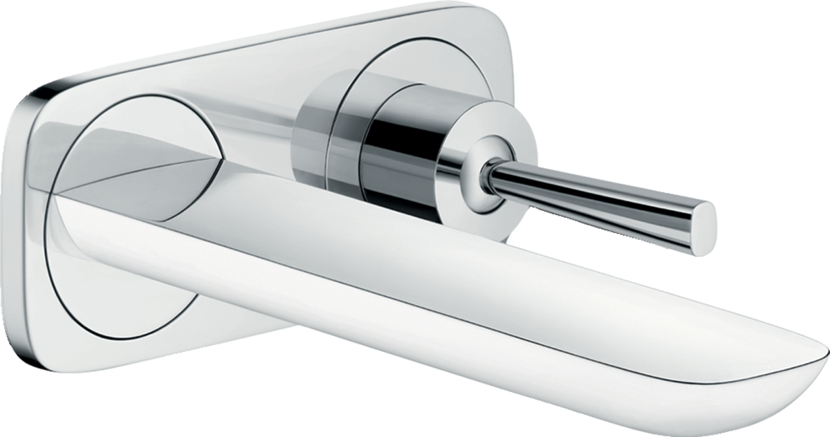 HANSGROHE PuraVida podomítková jednopáková umyvadlová baterie pro montáž na stěnu s výtokem 16,5 cm #15084400