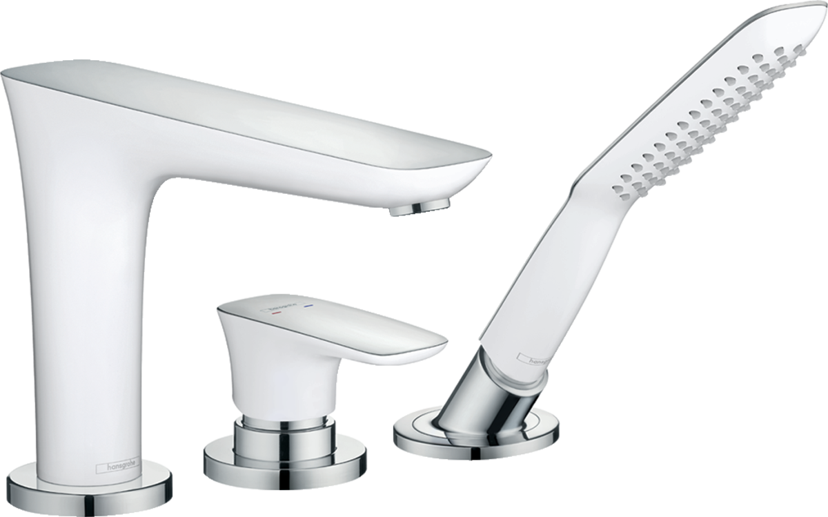 HANSGROHE PuraVida 3otvorová jednopáková baterie na okraj vany #15432400