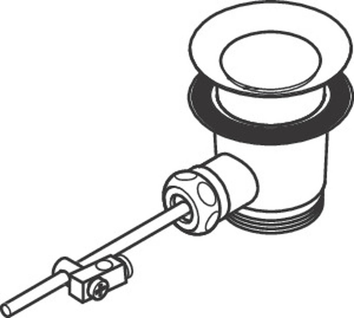 HANSGROHE Vypouštěcí ventil #94139310 - kartáčovaný červený zlatý