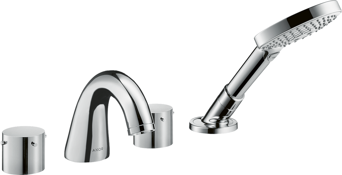 HANSGROHE AXOR Starck 4-otvorová vanová okrajová baterie s nulovými rukojeťmi #10444000