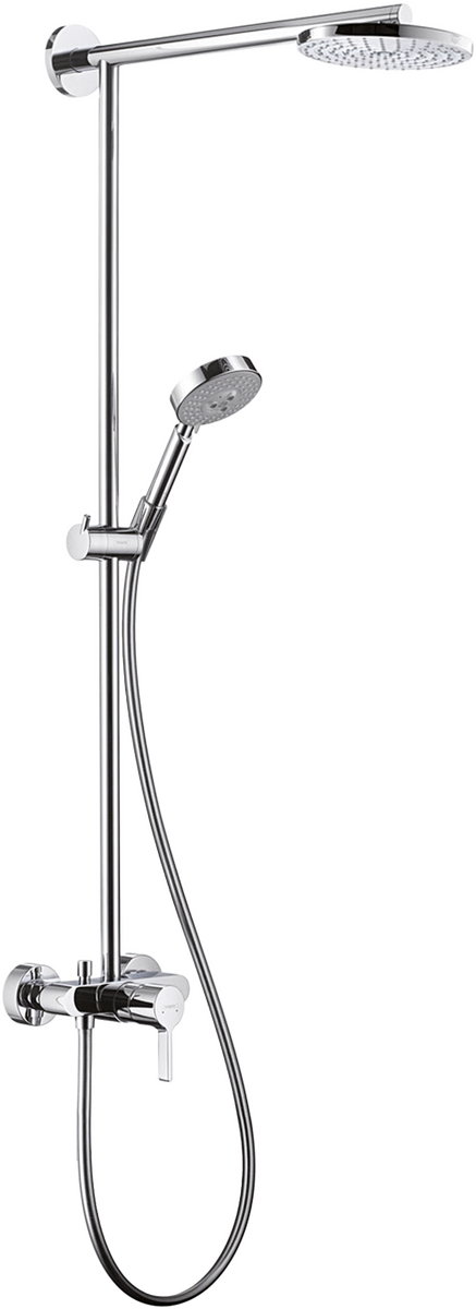 HANSGROHE Raindance S Showerpipe 180 1jet EcoSmart s jednopákovou baterií #27191000