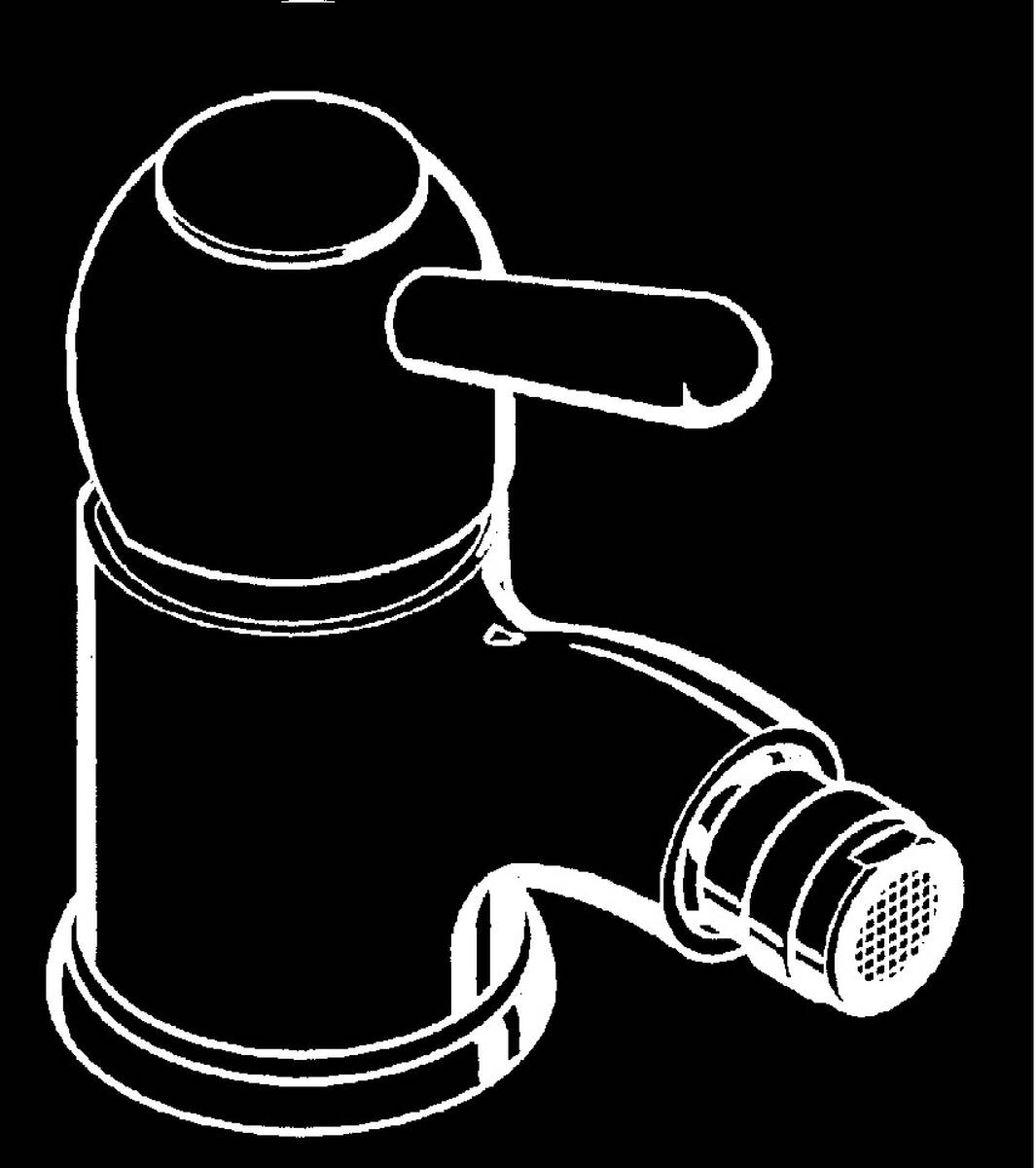 HANSGROHE Jednopáková bidetová baterie AXOR Carlton s výsuvným odpadem #17210000
