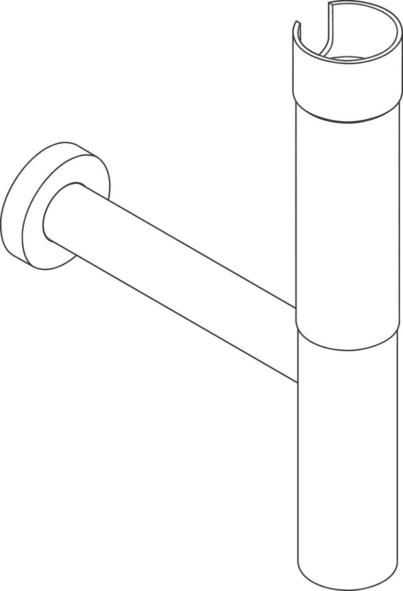 HANSGROHE Designový sifon Flowstar #52100830 - Leštěný nikl