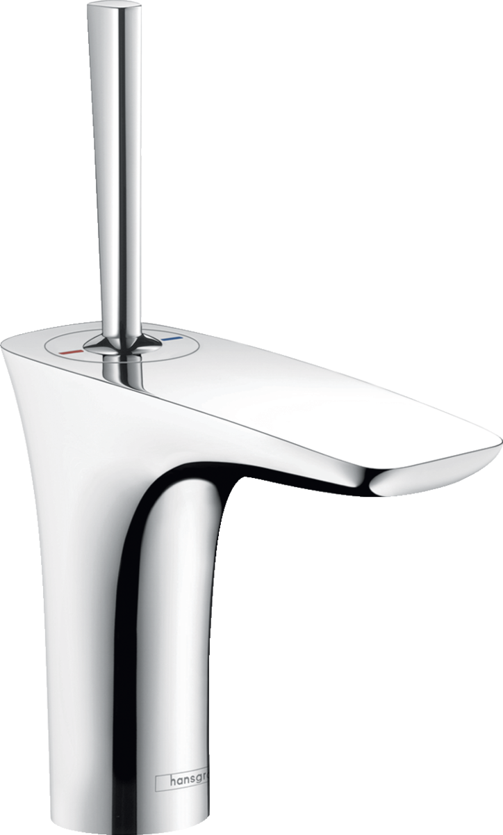 HANSGROHE Jednopáková umyvadlová baterie PuraVida 110 s push-open výsuvným odpadem #15070000