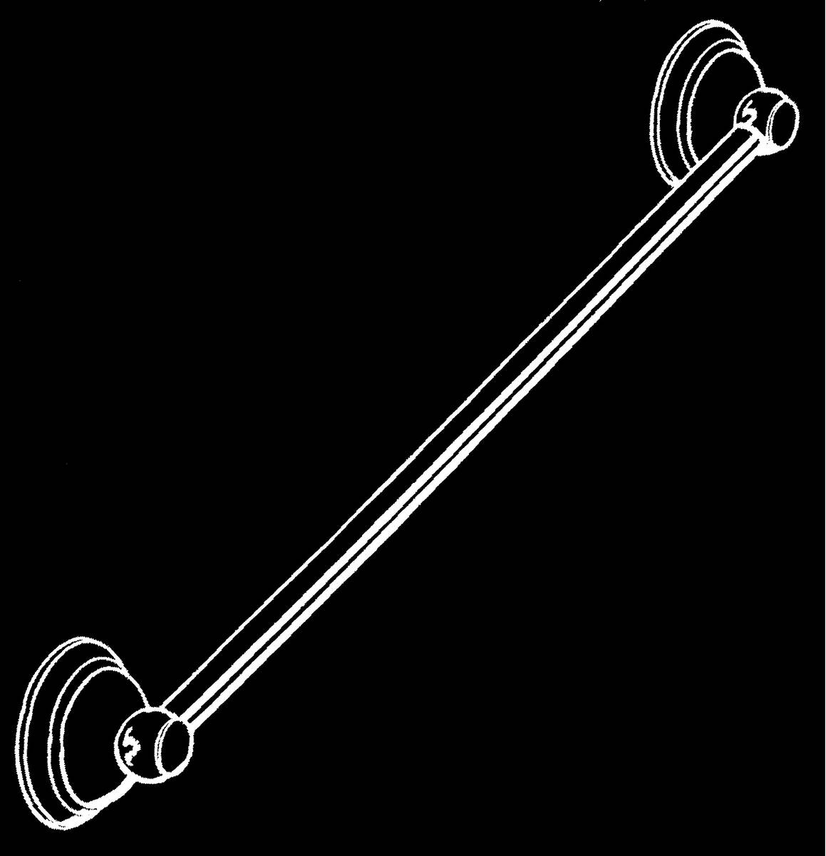 HANSGROHE AXOR Carlton koupelnový držák ručníků 600 mm #41406810