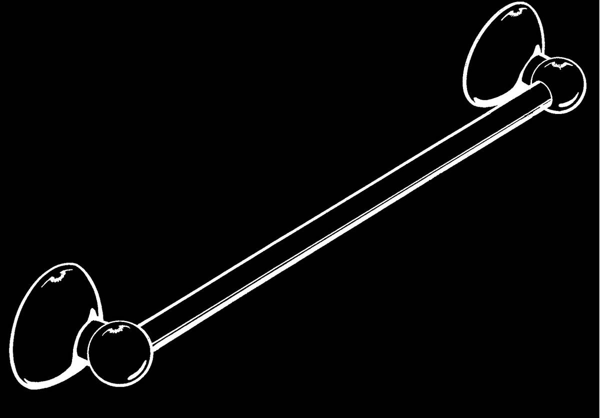 HANSGROHE AXOR Terrano koupelnový držák ručníků 600 mm #41360810