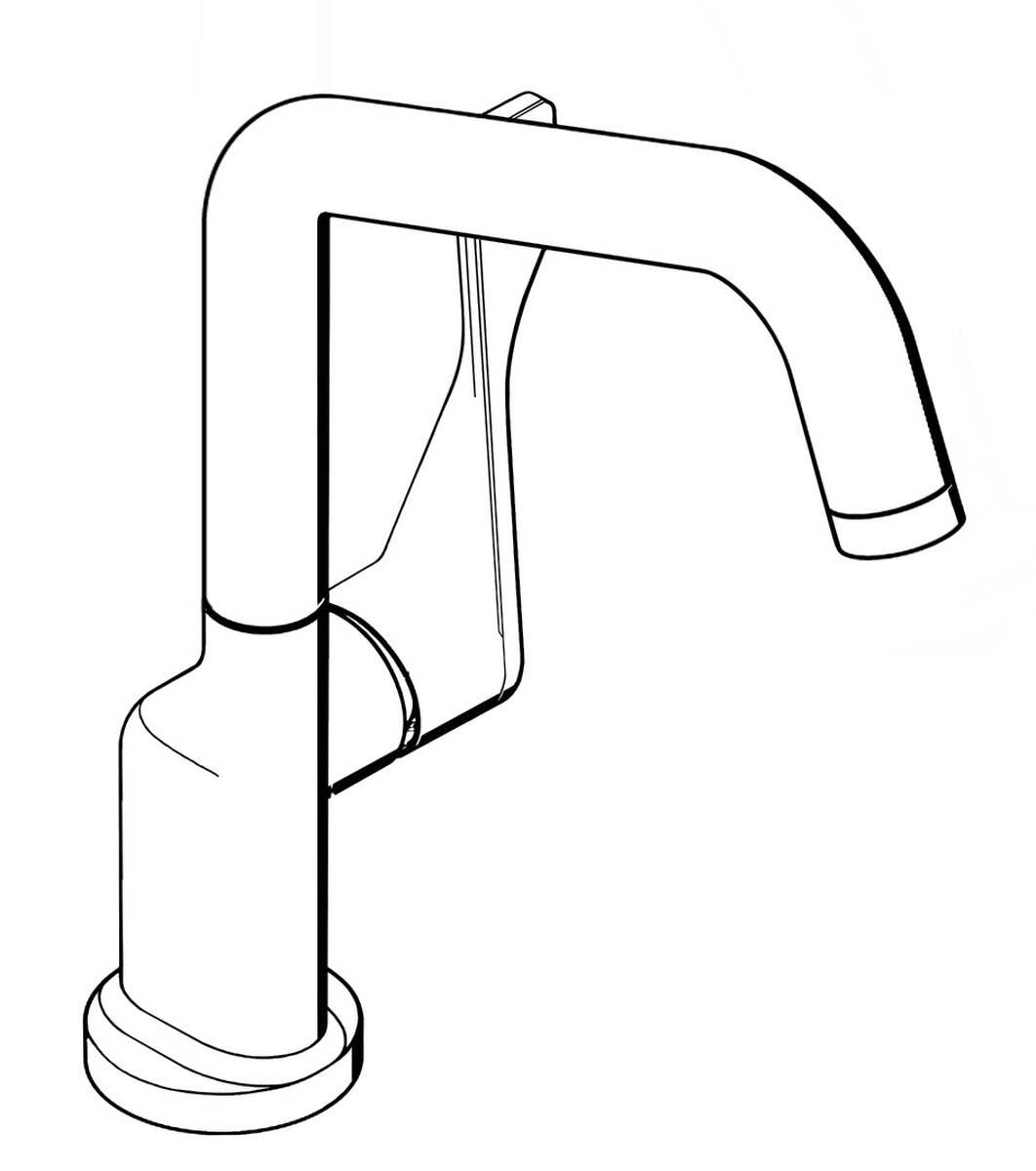HANSGROHE Jednopáková kuchyňská baterie AXOR Citterio pro otevřené ohřívače vody #39852800