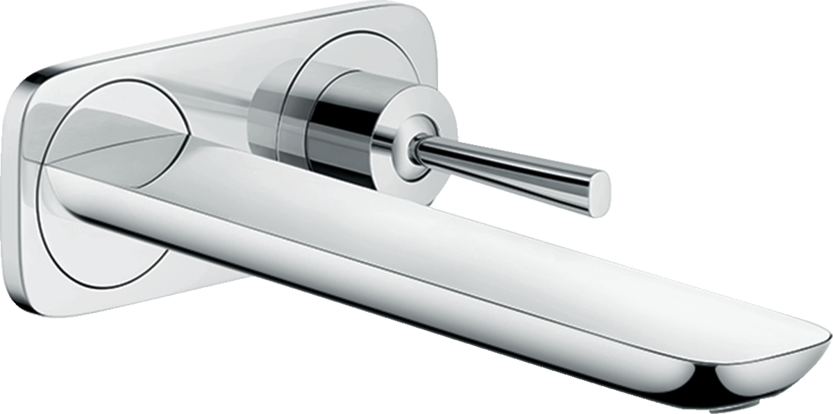 HANSGROHE PuraVida podomítková jednopáková umyvadlová baterie pro montáž na stěnu s výtokem 22,5 cm #15085000