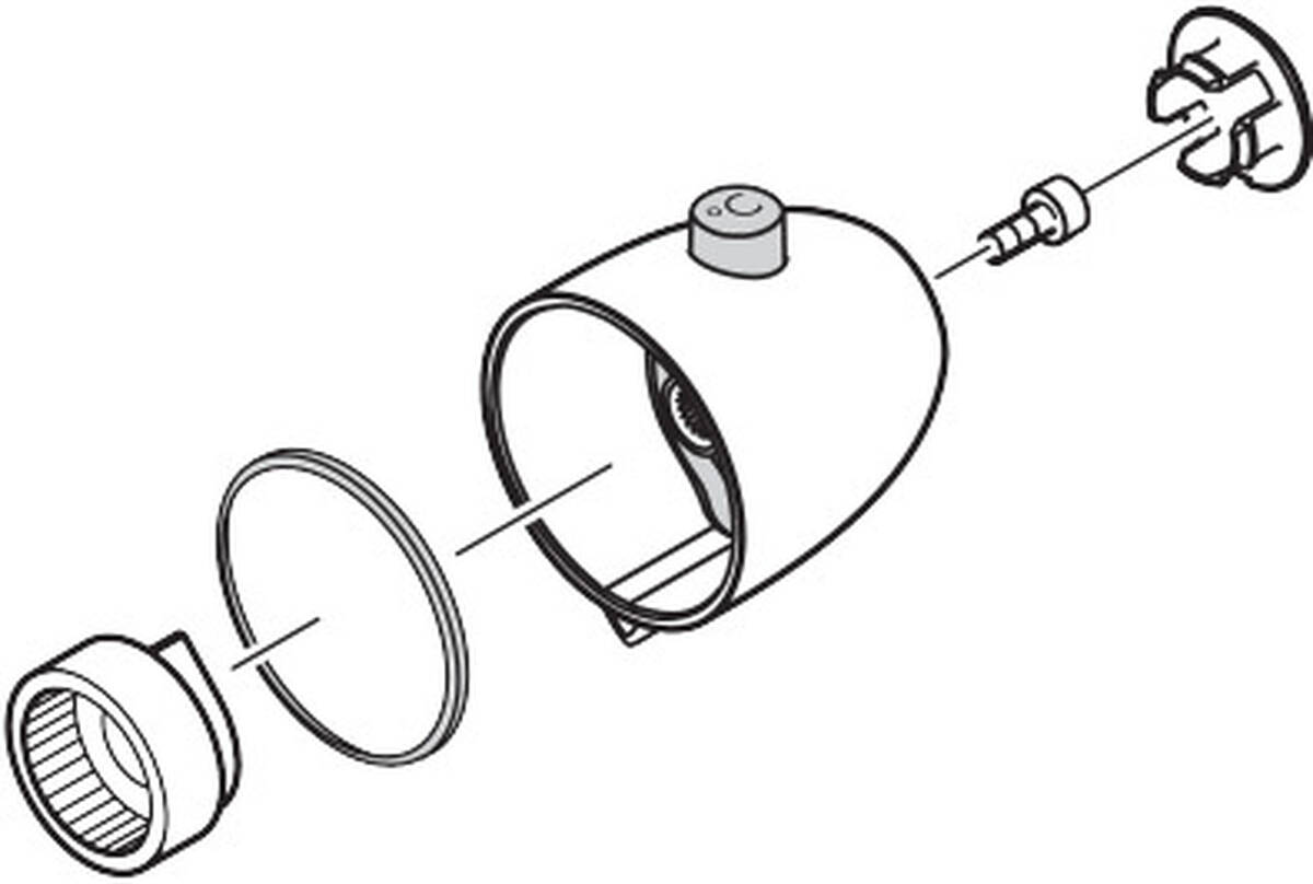 HANSGROHE Rukojeť termostatu #96225090 - chrom/zlatá optika