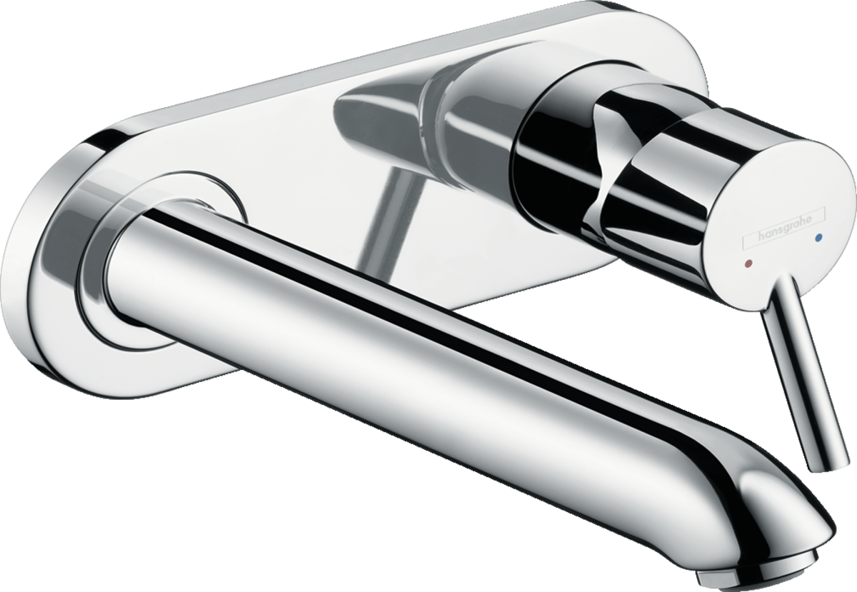 HANSGROHE Podomítková jednopáková umyvadlová baterie Talis pro montáž na stěnu s výtokem 22,5 cm #31611000