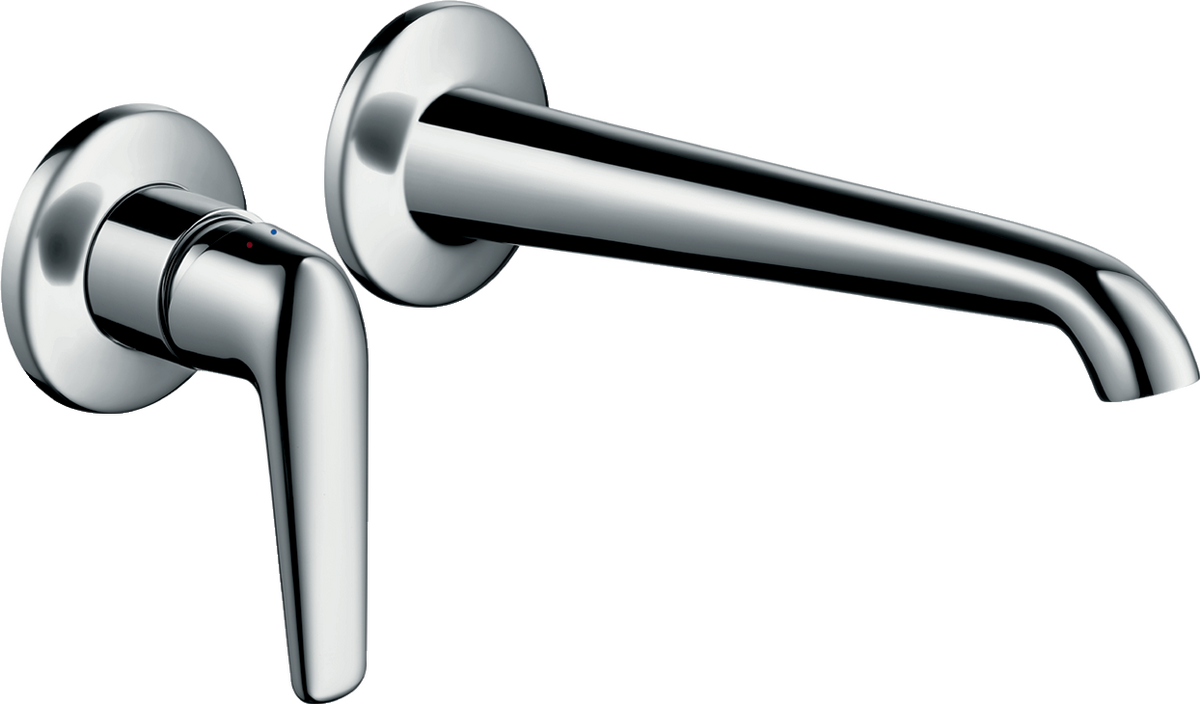 HANSGROHE Podomítková jednopáková umyvadlová baterie AXOR Bouroullec s výtokem 200 mm pro montáž na stěnu #19125000