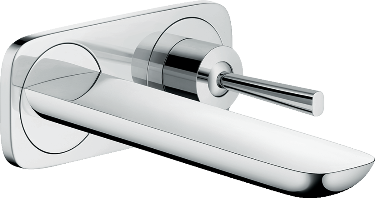 HANSGROHE PuraVida podomítková jednopáková umyvadlová baterie pro montáž na stěnu s výtokem 16,5 cm #15084000