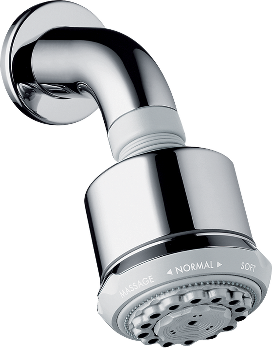 HANSGROHE Horní sprcha Clubmaster 85 3jet se sprchovým ramenem #27475000