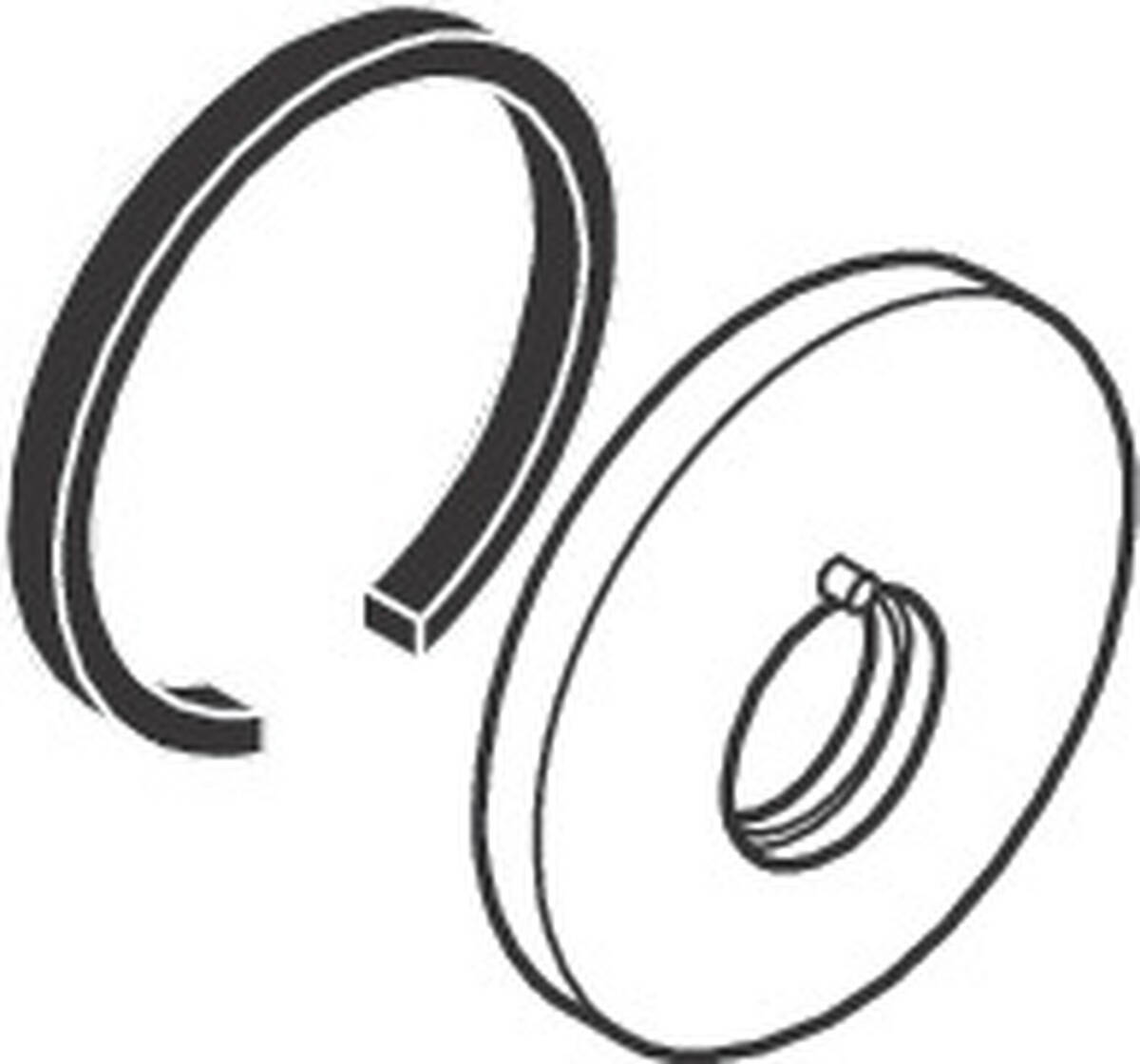 HANSGROHE Rozeta pro výtok #96293000 - Chrom