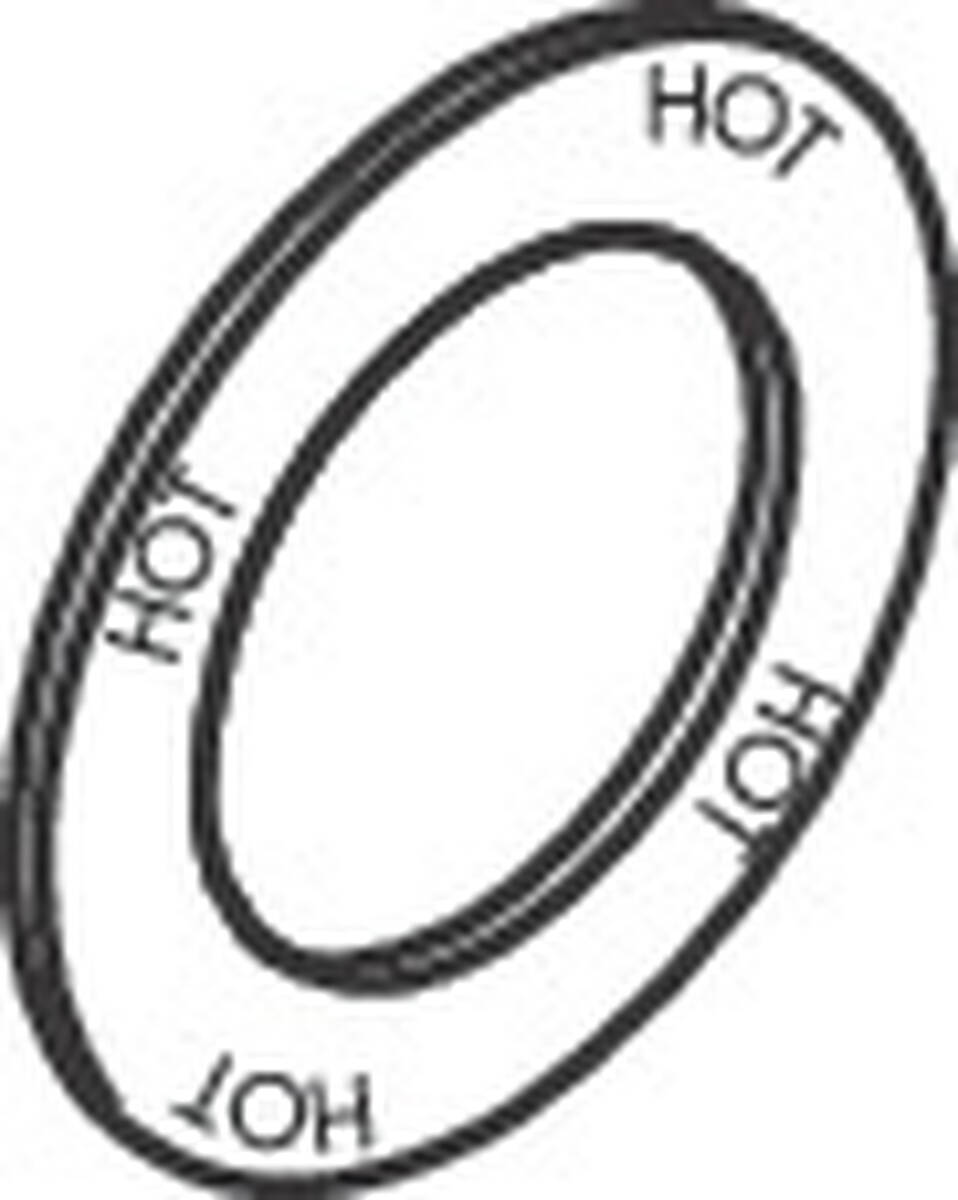 HANSGROHE rozeta pro stranu teplé vody #96759000