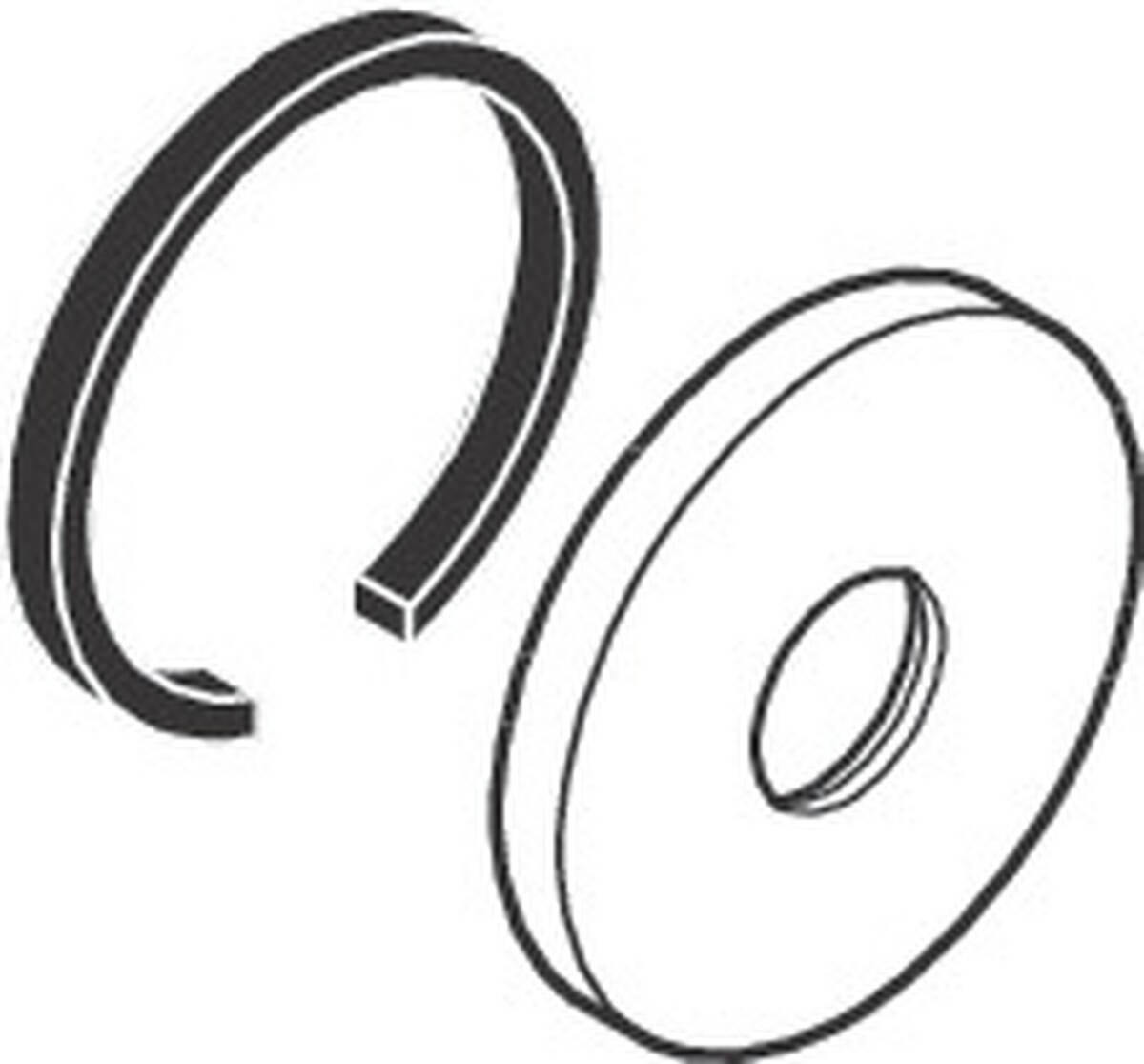 HANSGROHE Rozeta pro rukojeť #96499000 - Chrom