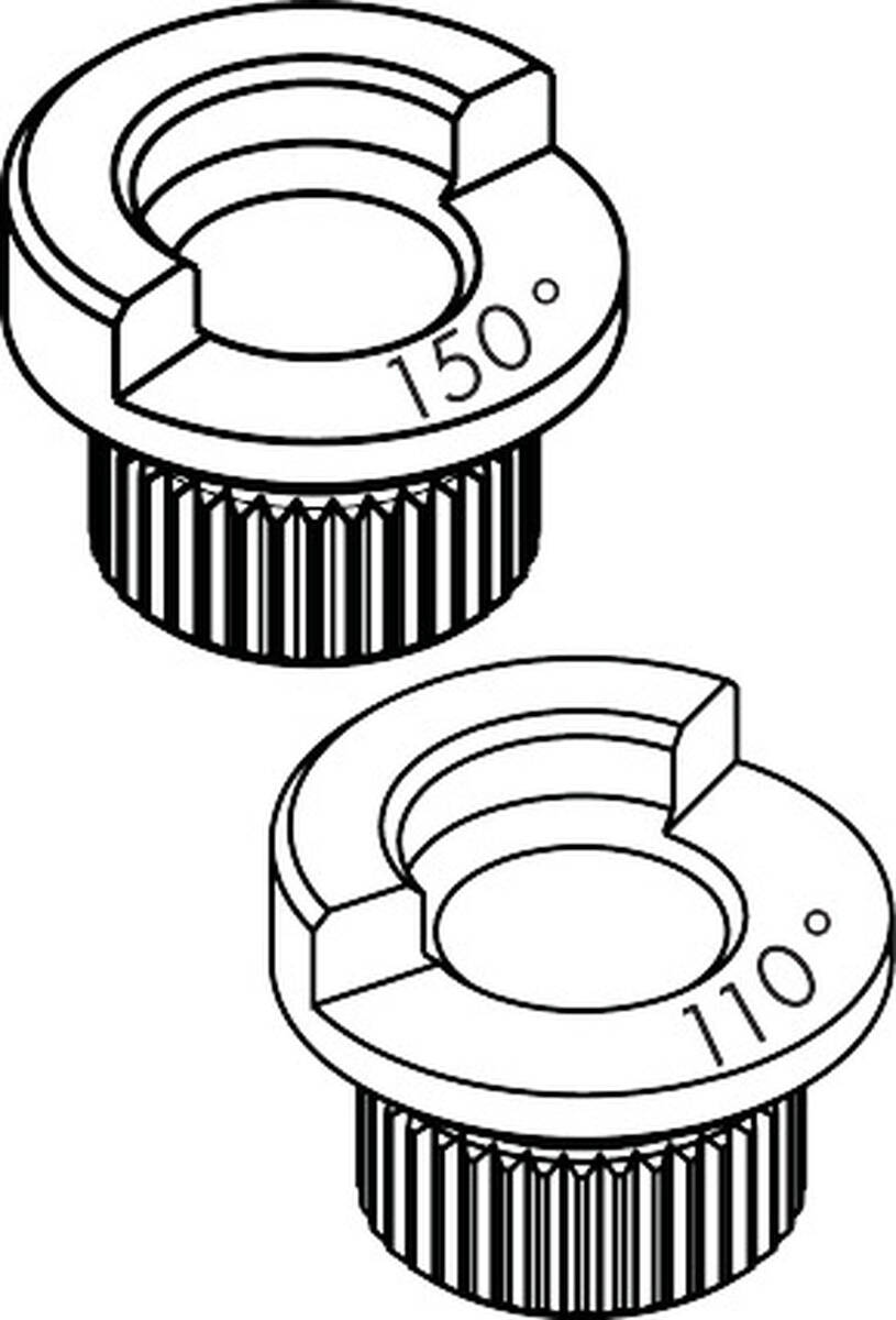 HANSGROHE dorazový kroužek, sada (110° / 150°) #98486000
