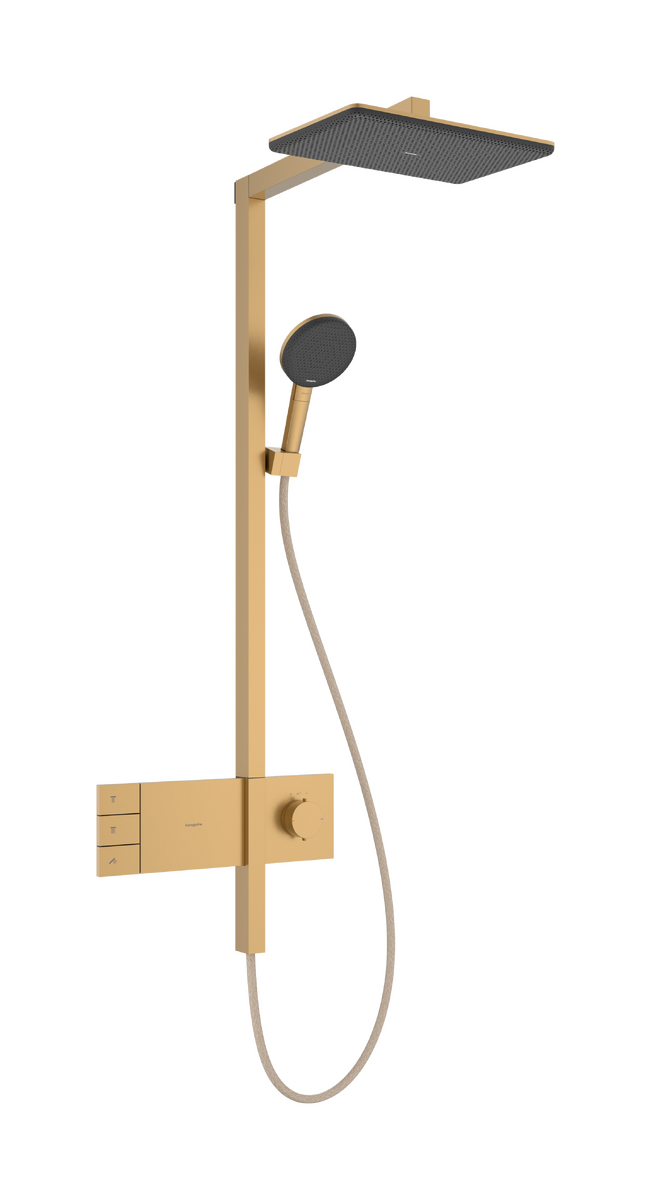HANSGROHE Raindance Alive Q Showerpipe 210/340 2jet EcoSmart s termostatem ShowerSelect Comfort #24591140 - kartáčovaný bronz