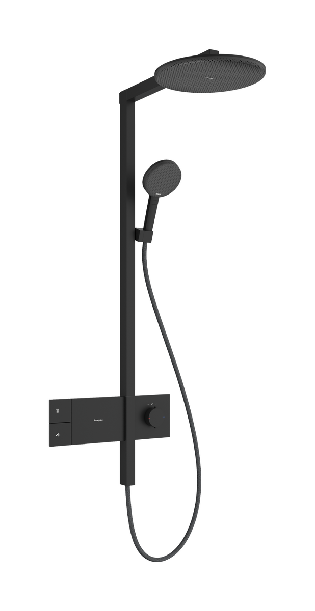 HANSGROHE Raindance Alive S Showerpipe 300 1jet EcoSmart s termostatem ShowerSelect Comfort #24583670 - matná černá