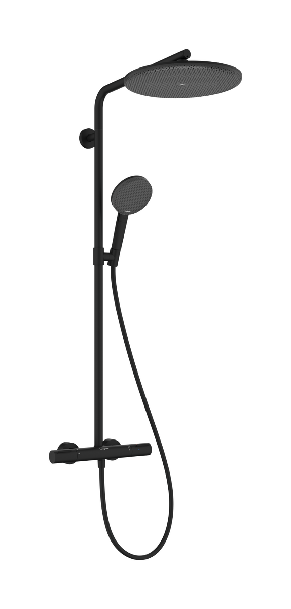 HANSGROHE Raindance Alive S Puro Showerpipe 300 1jet s termostatem Ecostat Element #24592670 - matná černá