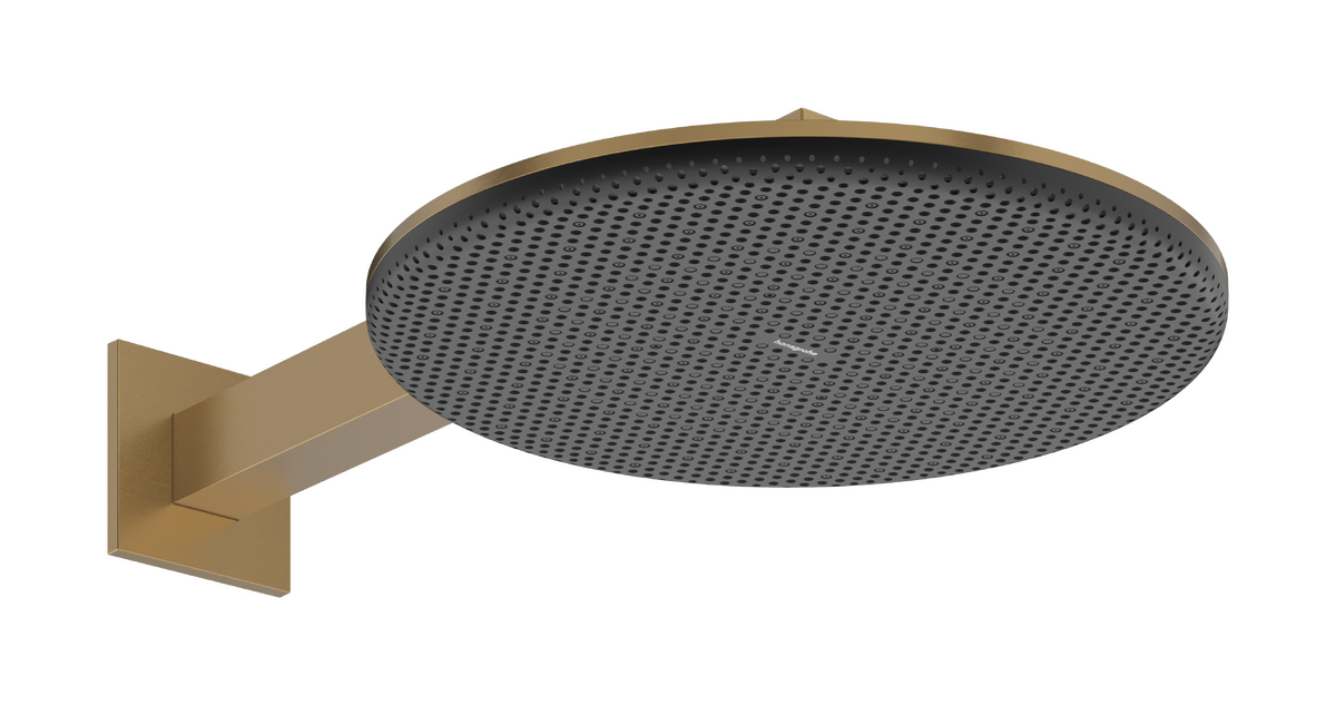 HANSGROHE Raindance Alive S Horní sprcha 300 2jet EcoSmart se sprchovým ramenem #24541140 - kartáčovaný bronz